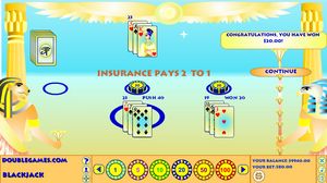 Egyptian Blackjack screenshot
