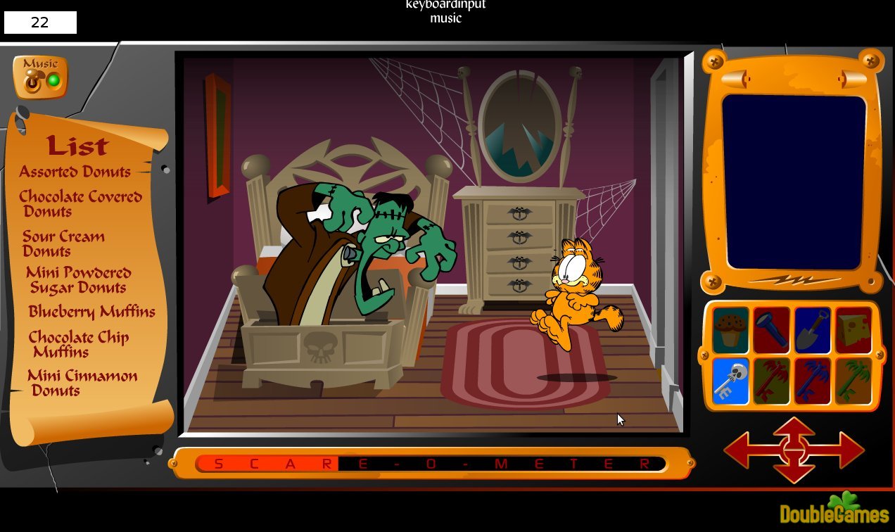 Tutorial: Garfield in Scary Scavenger Hunt - Como passar o jogo Garfield 1  friv - Dicas friv 